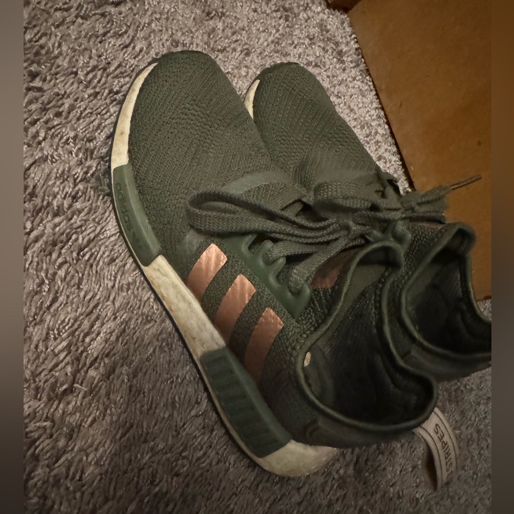 Green adidas size 7